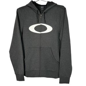 Oakley NWT Gray Zip Up Hoodie Medium